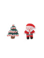 thumb Alloy Multi Color Enamel Christmas Seris Cute Stud Earring 1