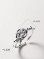 thumb 925 Sterling Silver Flower Cute Band Ring 3