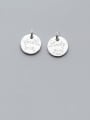 thumb 925 Sterling Silver With English Word Round Card DIY Jewelry Accessories 0