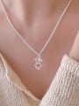thumb 925 Sterling Silver Hollow Bear Cute Necklace 1