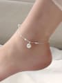 thumb 925 Sterling Silver Bell Minimalist  Anklet 1