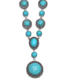 thumb Alloy Turquoise Round Vintage Necklace 2