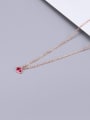thumb Titanium Crystal Red Necklace 3