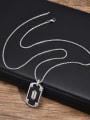 thumb Stainless steel Geometric Hip Hop Long Strand Necklace 2