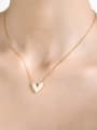 thumb Stainless steel Shell Heart Minimalist Necklace 2