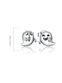 thumb 925 Sterling Silver Icon Cute Stud Earring 2