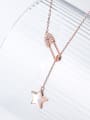 thumb 925 Sterling Silver Shell Star Minimalist Lariat Necklace 3