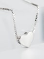 thumb 925 Sterling Silver Smooth Heart Minimalist  Pendant Necklace 1