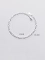 thumb 925 Sterling Silver Minimalist Fashion wave thick chain geometric bracelet 3