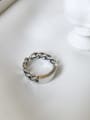 thumb 925 Sterling Silver Vintage   Chain Smooth Free Size Midi Ring 1