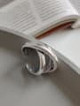 thumb 925 Sterling Silver  Vintage Heavy Duty Woven Ring 1