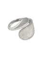 thumb 925 Sterling Silver  Enamel Geometric Artisan Band Ring 4