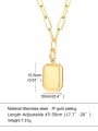 thumb Titanium Steel Geometric Minimalist Necklace 3