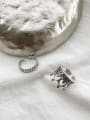 thumb 925 Sterling Silver Crown Vintage Free Size Band Ring 3