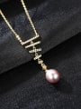 thumb l925 Sterling Silver Freshwater Pearl  pendant Necklace 3