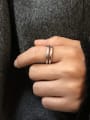 thumb 925 Sterling Silver Irregular Vintage Stackable Ring 1