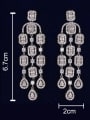 thumb Brass Cubic Zirconia White Luxury Earring 2