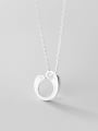 thumb 925 Sterling Silver With Platinum Plated Minimalist Irregular Necklaces 2