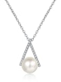 thumb 925 Sterling Silver Moissanite Geometric Dainty Necklace 3