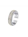 thumb 925 Sterling Silver Cubic Zirconia Geometric Vintage Band Ring 0