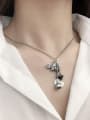 thumb Vintage Sterling Silver With Antique Silver Plated Cute Bee  Love Necklaces 1
