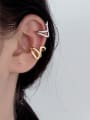 thumb 925 Sterling Silver Hollow Geometric Vintage Clip Earring(Single) 3