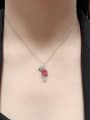 thumb 925 Sterling Silver Austrian Crystal Bear Classic Necklace 1