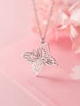 thumb 925 Sterling Silver Butterfly Vintage Necklace 1