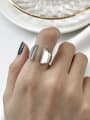 thumb 925 Sterling Silver with  Rhinestone Trend Spoon Ring 1