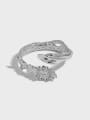 thumb 925 Sterling Silver Cubic Zirconia Snake Vintage Band Ring 1