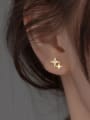 thumb 925 Sterling Silver Cubic Zirconia Star Cute Stud Earring 1