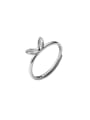 thumb 925 Sterling Silver Leaf Cute Band Ring 3