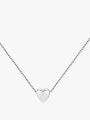 thumb 925 Sterling Silver  Minimalist Smotth Heart Pendant Necklace 4