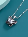 thumb Alloy Crystal Butterfly Minimalist Necklace 0