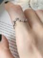 thumb S925 Sterling Silver retro Big Dipper Seven Star  Free Size Ring 0
