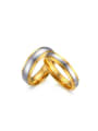 thumb Tungsten Geometric Minimalist Couple Ring 0