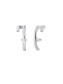 thumb 925 Sterling Silver Geometric Minimalist Stud Earring 1