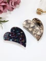 thumb Cellulose Acetate Minimalist Heart Zinc Alloy Jaw Hair Claw 1