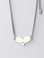 thumb 925 Sterling Silver Heart Vintage Chain Necklace 1