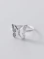 thumb 925 Sterling Silver Butterfly Vintage Midi Ring 2
