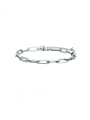 thumb Stainless steel Geometric  Chain Hip Hop Link Bracelet 0