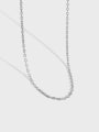 thumb 925 Sterling Silver Irregular Minimalist Cable Chain 0