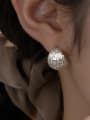 thumb 925 Sterling Silver Geometric Minimalist Stud Earring 1