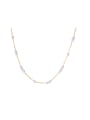 thumb Stainless steel Imitation Pearl Geometric Minimalist Necklace 0