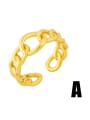 thumb Brass Bead Geometric Minimalist Band Ring 2