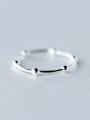 thumb 925 Sterling Silver Round Minimalist free size Ring 1