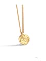 thumb Brass Geometric Minimalist  Pendant Necklace 0