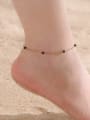 thumb Stainless steel Natural Stone Geometric Trend Anklet 1