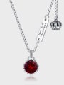 thumb 925 Sterling Silver Cubic Zirconia Crown Vintage Necklace 0