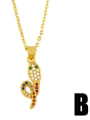 thumb Brass Cubic Zirconia Snake Ethnic Necklace 1